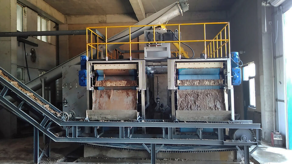 污泥连续深度脱水机-沟帮子污水处理厂